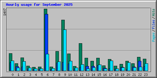 Hourly usage for September 2025